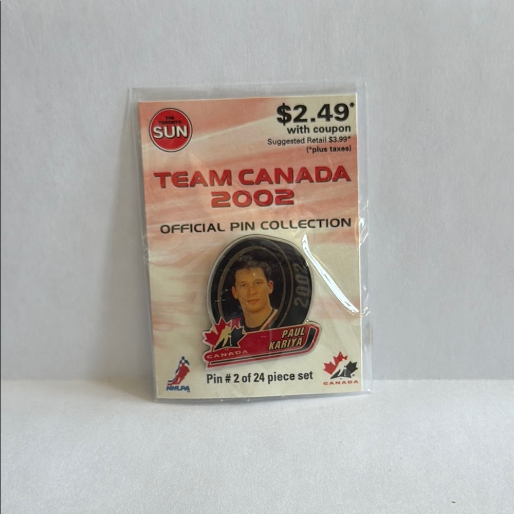 Paul Kariya 2002 Team Canada Collectors Pin / Pin #2